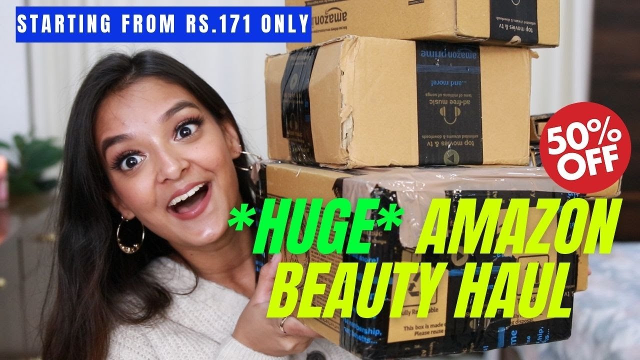 *HUGE*Amazon beauty haul | Up to 70% off on makeup, skincare and perfume | Amazon Great Indian Sale