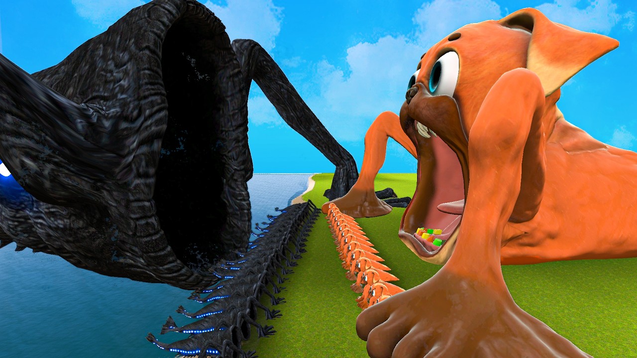 NEW ABYSS EATER VS ALL CHOMPY CHASEY SEA EATER DARK PALS THE 1ST FLOOR In Garry's Mod!