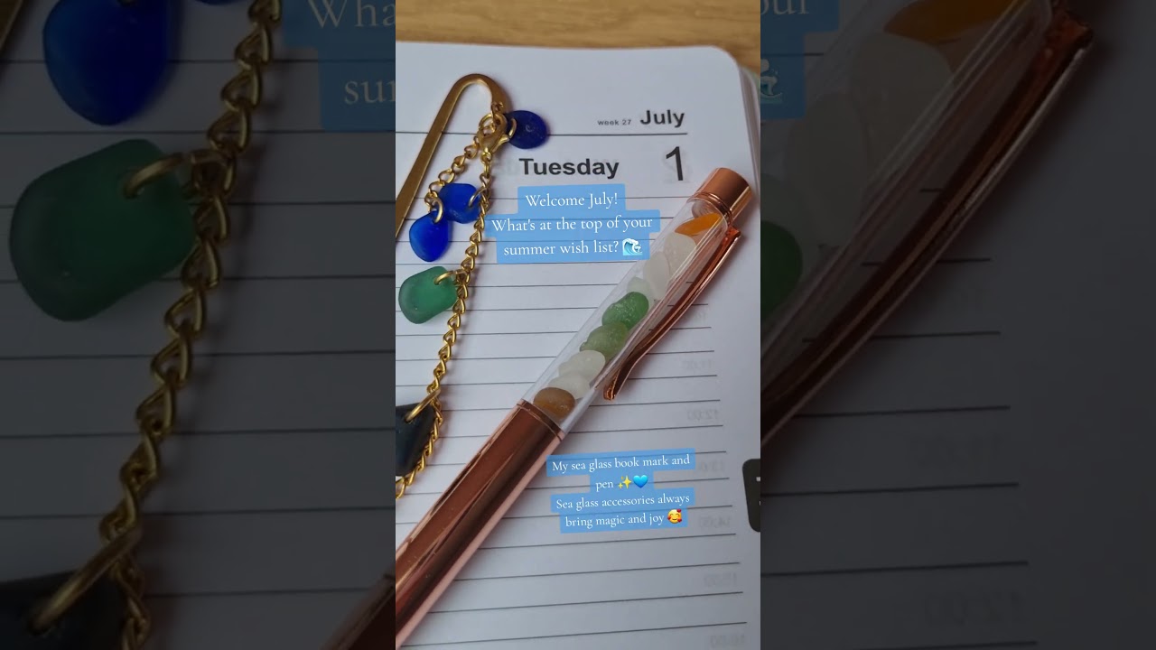 Welcome July! Sea glass accessories ✨️ #seaglass