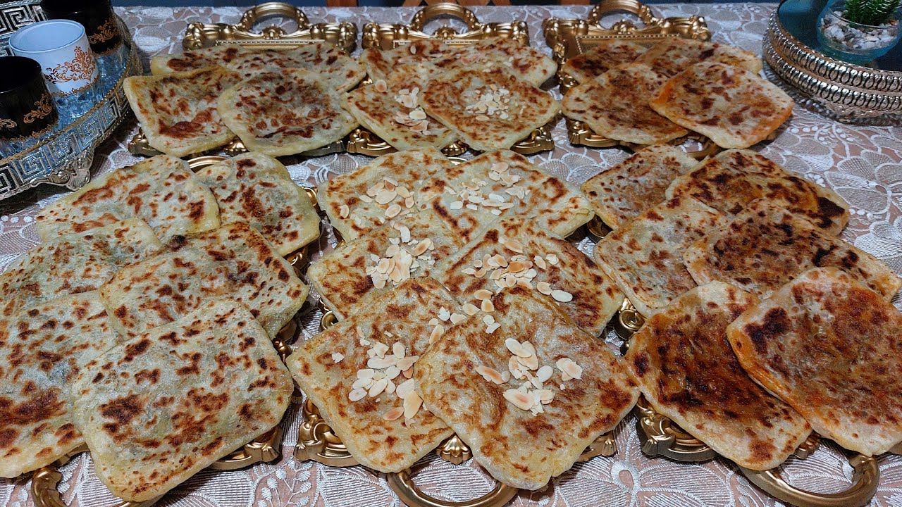 مسمن صغير بثلاثة الحشوات مختلفة بكمية كبيرة بنين بزاف مقرمش و مورق من داكشي الرفيع و حشوات رووعة👍