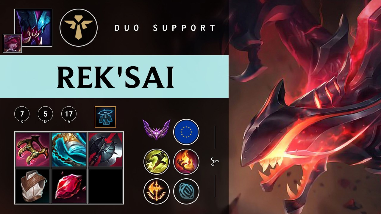 Rek'Sai Support vs Sona - EUW Master Patch 26.04