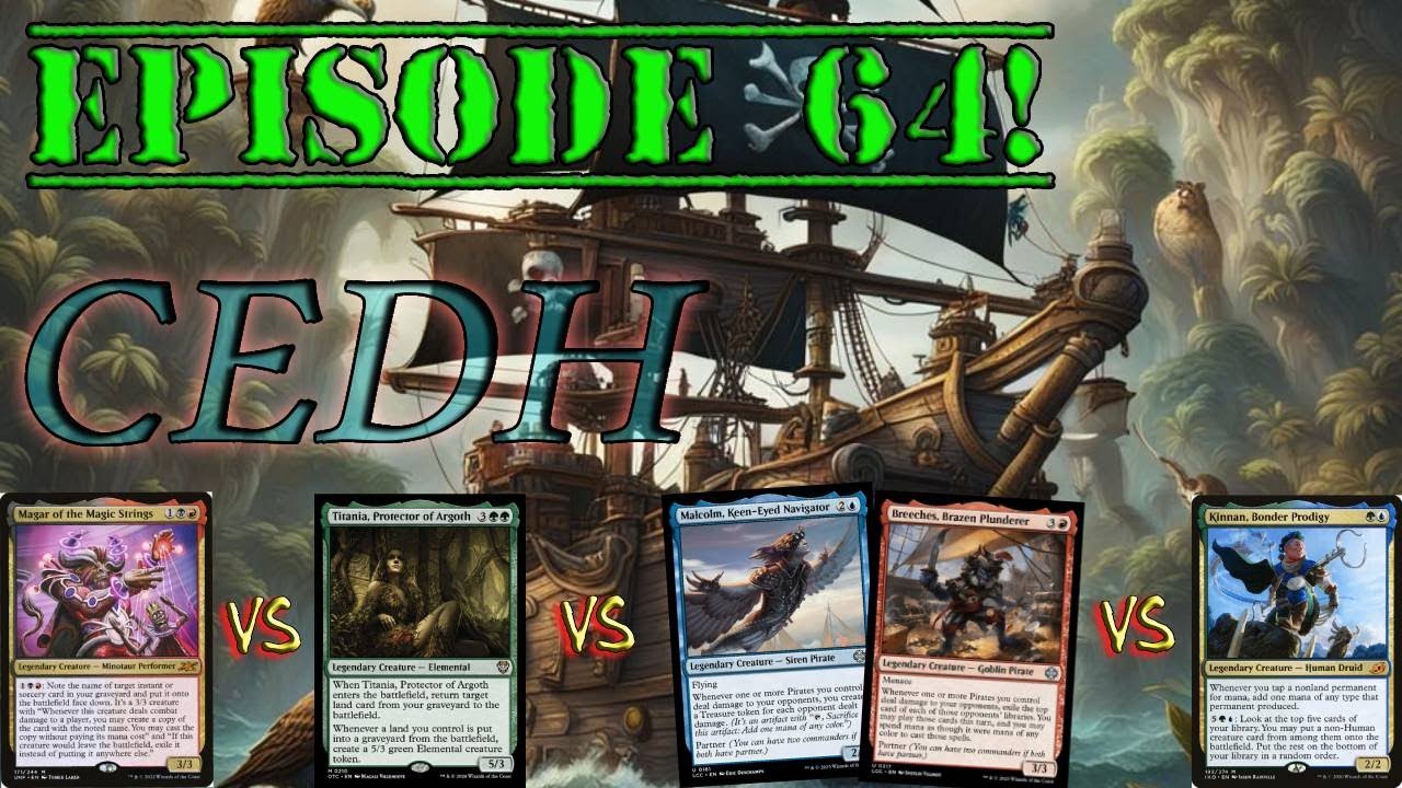 AmateurHourMTG cEDH Game #64 Magar vs Titania vs Malcolm|Breeches vs Kinnan