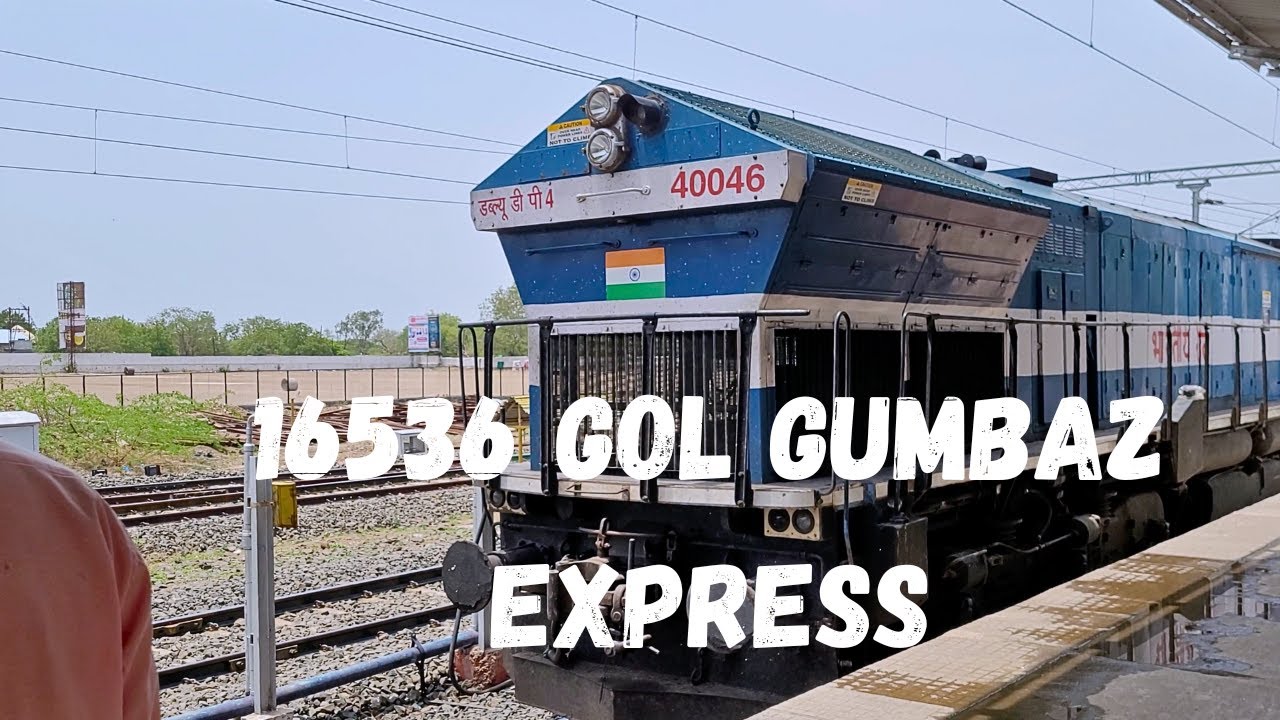 16536 PANDHARPUR - MYSUR Gol Gumbaz Express Journey | Original sound | Indian Railways