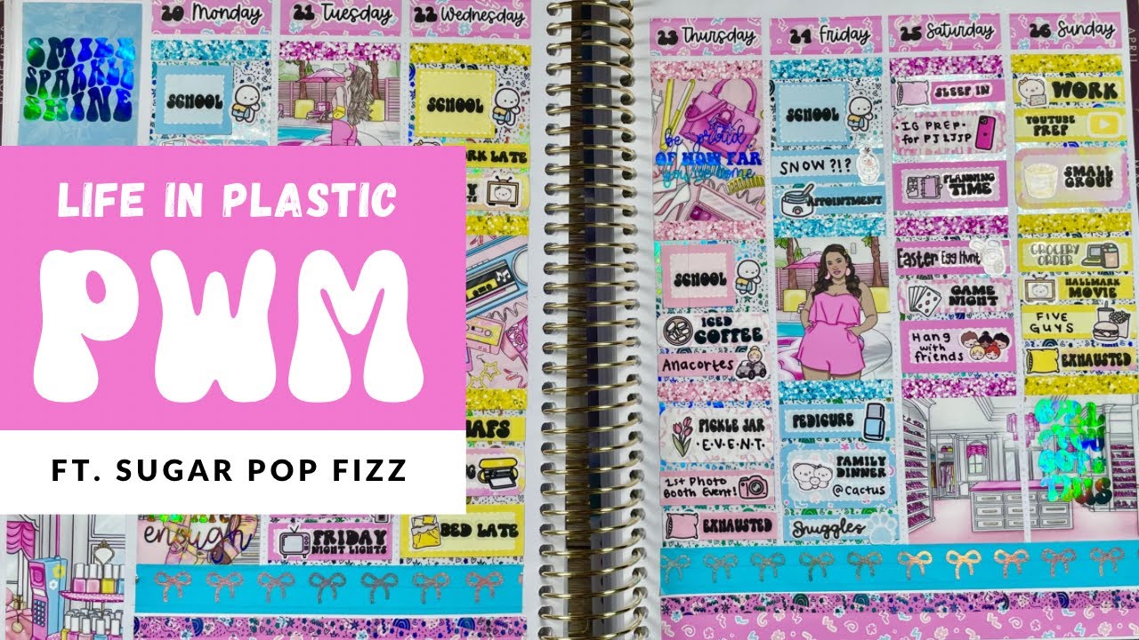 Plan With Me // Life is Plastic // ft. Sugar Pop Fizz