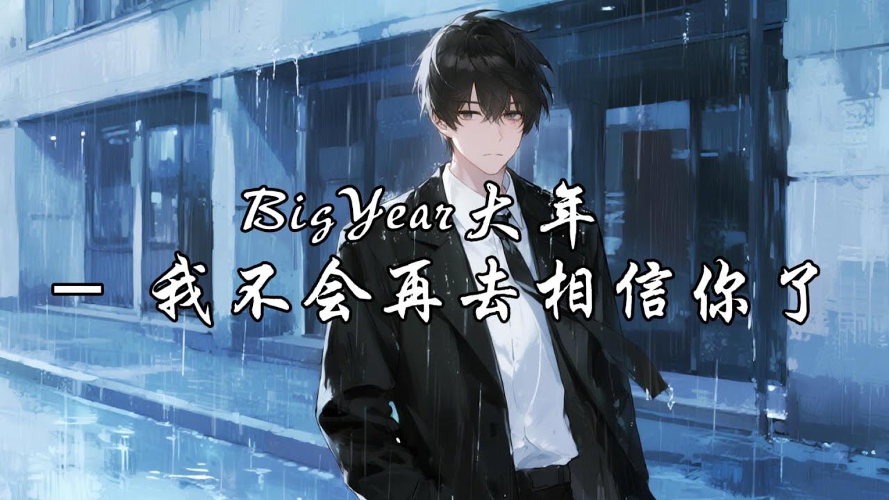 BigYear大年 - 我不会再去相信你了『我不会再去相信你了，我现在没什么欠你的。』【动态歌词MV】