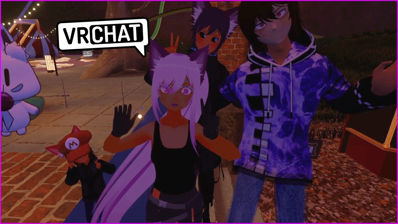 DARK AND HIS KIDS GO TO THE AMUSMENT PARK IN VR CHAT!