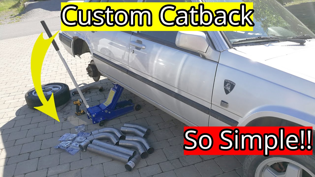 Building CUSTOM catback EXHAUST for BACKFIRES | Catback for 940