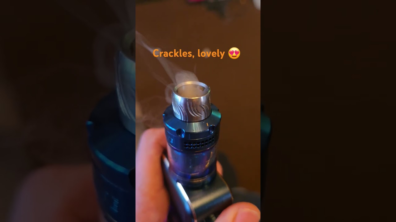 Nice Crackle from Dead rabbit 🐇 3 with dual alien coils, 0.22ohm #crackle #vape @GrimmGreen