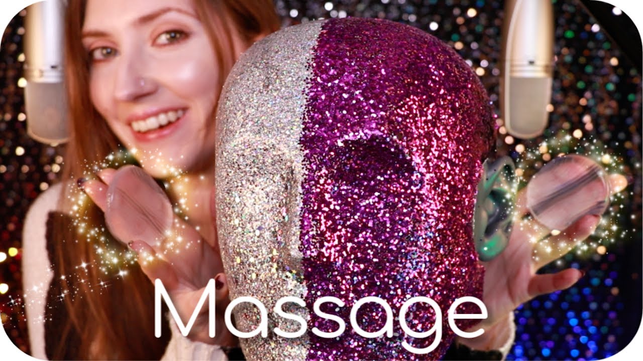 ASMR 4 x Tingles ✨ Lotion Ear Massage w/ Gel Pads, Ear Scrub, Head Scratching, Brushing, Whisper +