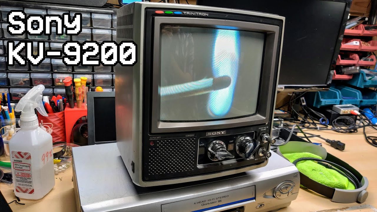 A very used up (and broken) Sony Trinitron from 1976