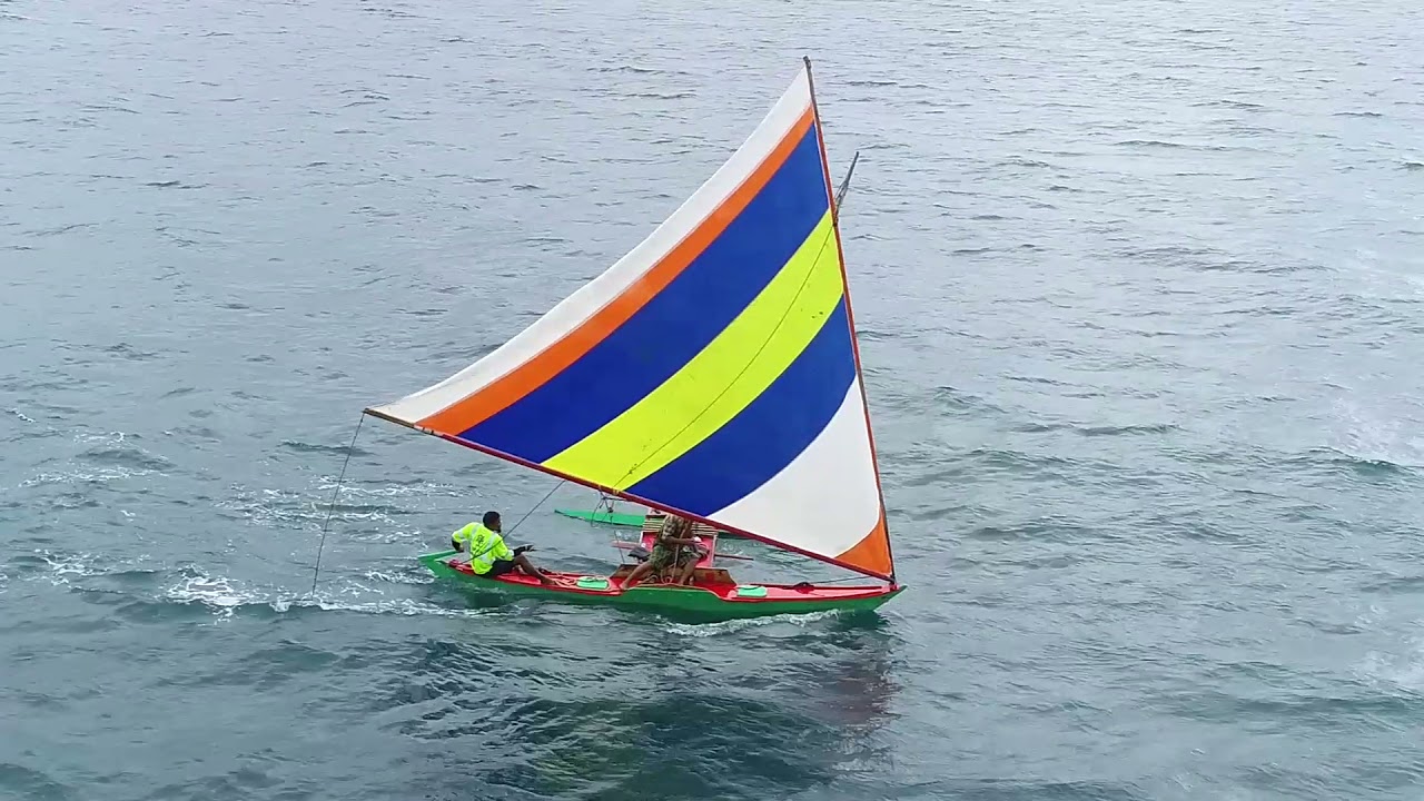 Canoe sail race