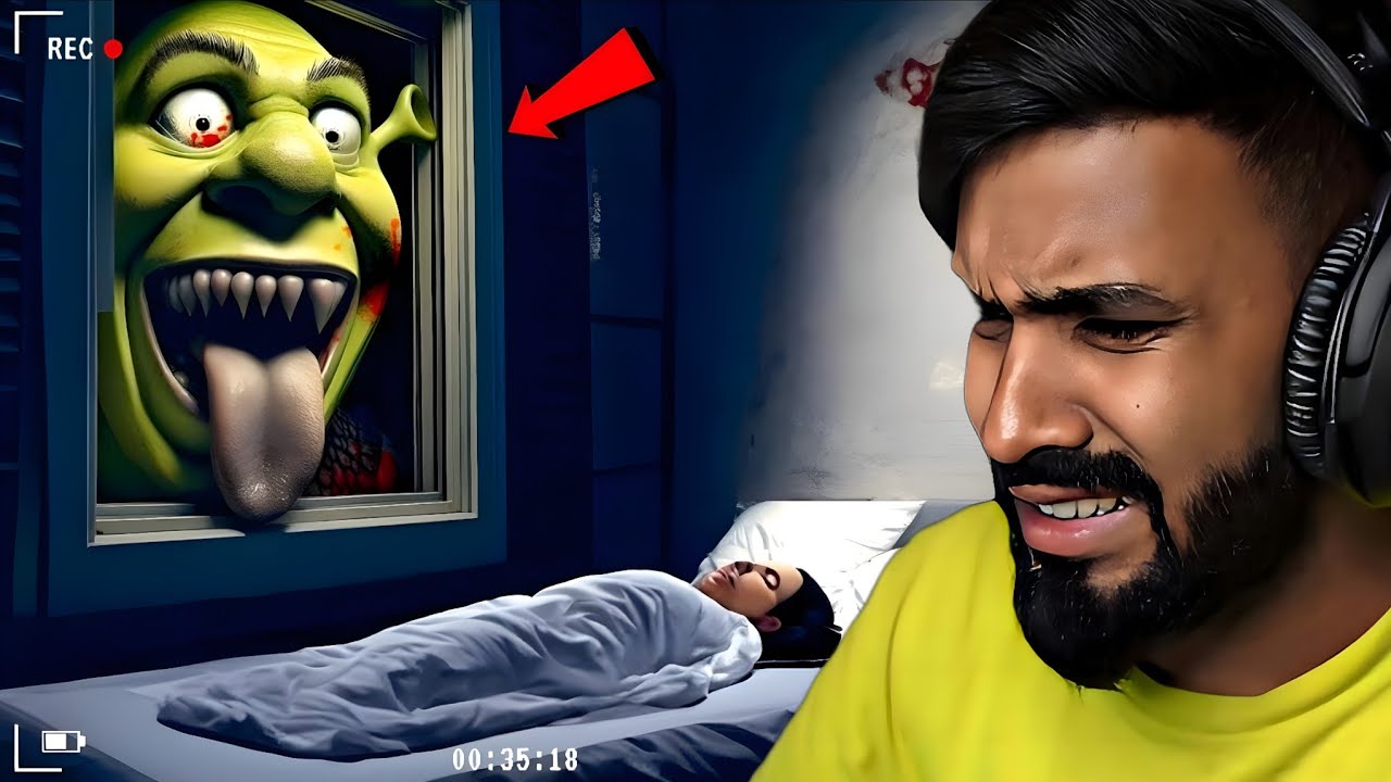 DO NOT LOOK OUTSIDE YOUR WINDOW AT 3 AM | SHREKS HOTEL HORROR GAMEPLAY - TECHNO GAMERZ 