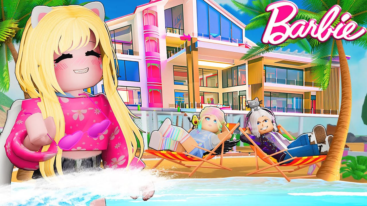 ПЛЯЖНЫЙ ДОМ В ТАЙКУНЕ БАРБИ!  Roblox Barbie Dreamhouse Tycoon