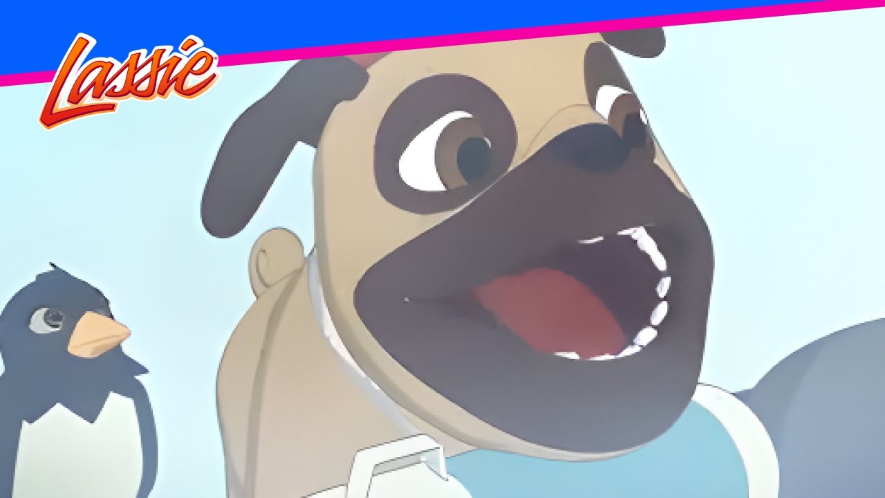 🐾 Lassie & Harvey’s Glacier Rescue Adventure! | The New Adventures of Lassie | Cartoons for Kids
