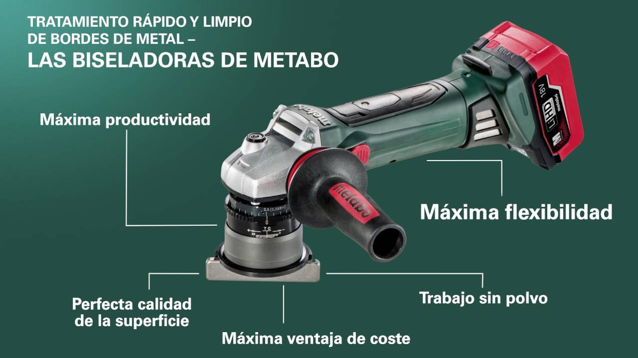 Las biseladoras de Metabo (Spanish)