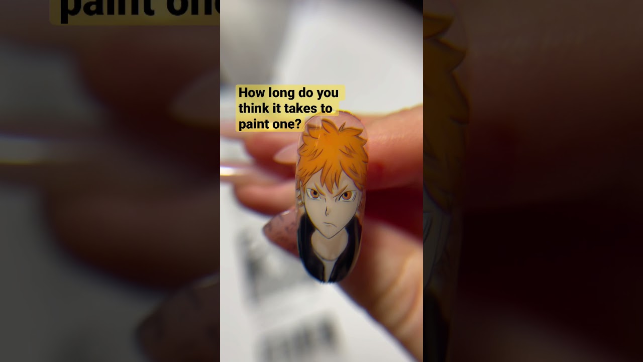 Haikyuu nail art #animenails #nailart #micropainting