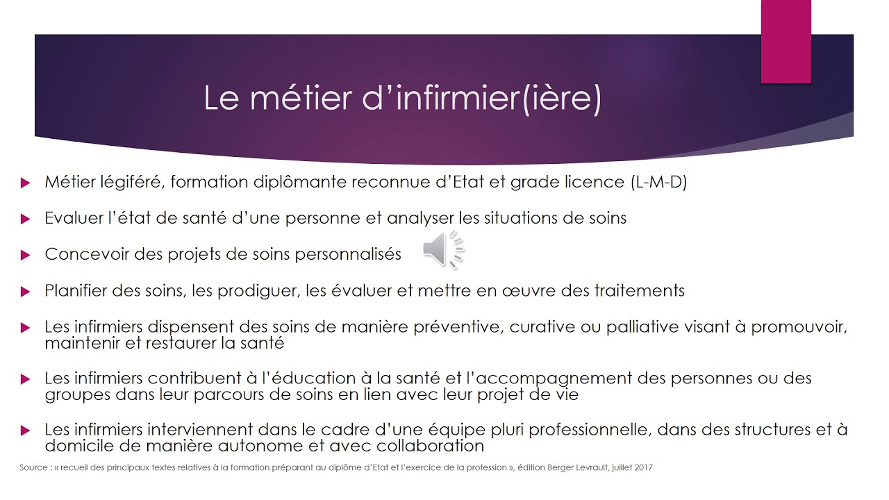 Présentation de la formation infirmière (partie 1) à l'IFSI de la Roche sur yon