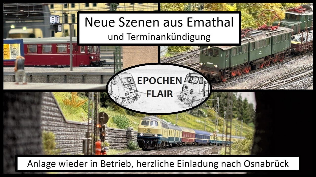 Modelleisenbahn H0: Endlich wieder ein paar Fahrszenen. Wichtiger Termin!