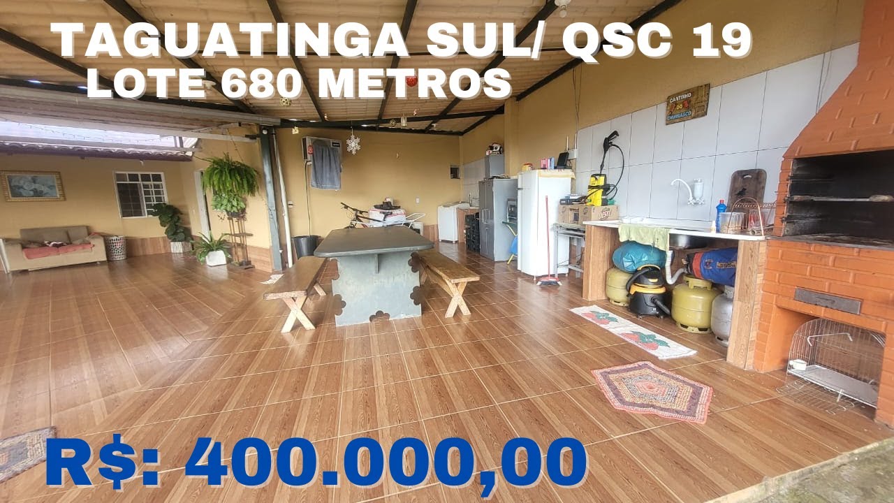 CASA NA QSC 19 - TAGUATINGA SUL - EXCELENTE LOCALIZAÇÃO