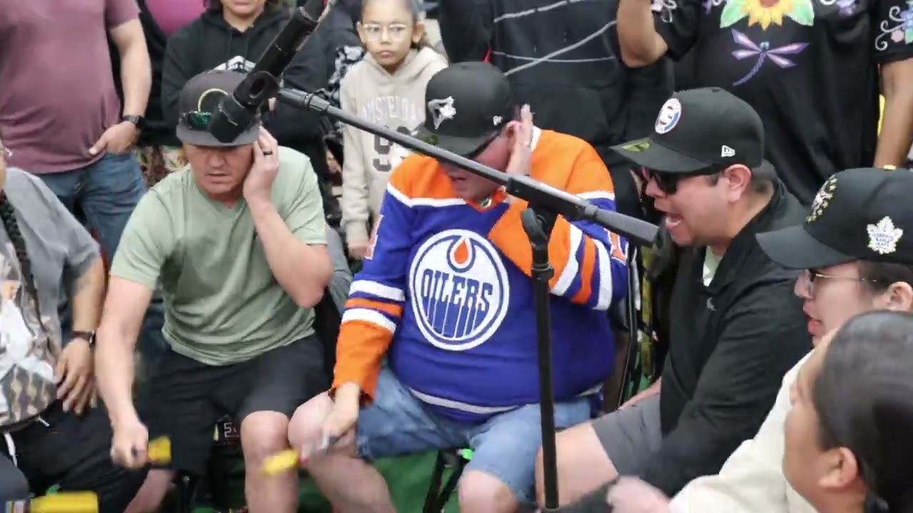 Northern Cree Sat Afternoon Contest songs (back to back) at 4Bears Powwow 2024