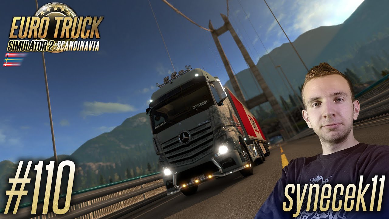 [60FPS] Euro Truck Simulator 2 ► Let's Play Česky ► #110 ► Kalmar → Bergen (2/2) ► synecek11