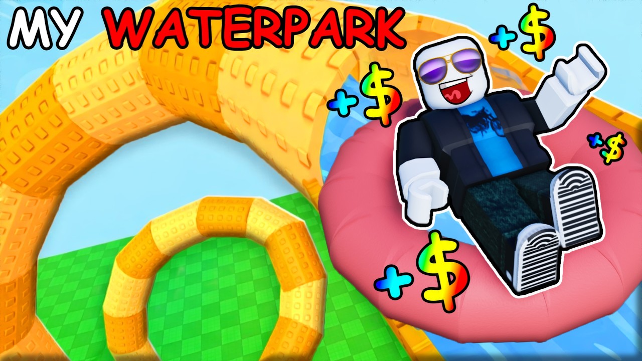 building MAX WATERSLIDE to make TRILLIONS in Roblox...