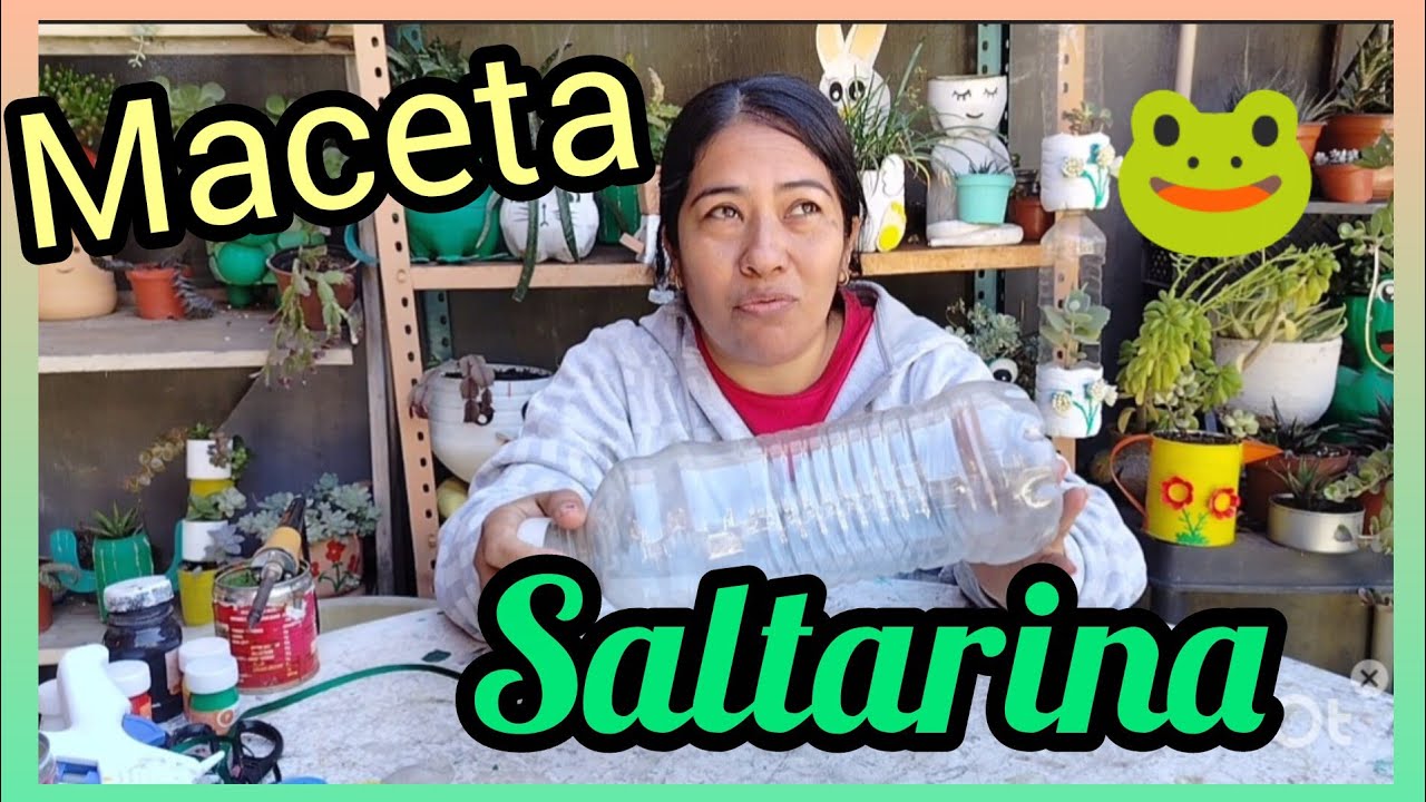 Cómo hacer una maceta con material reciclado ♻️ MACETAS CON BOTELLAS #macetasrecicladas 