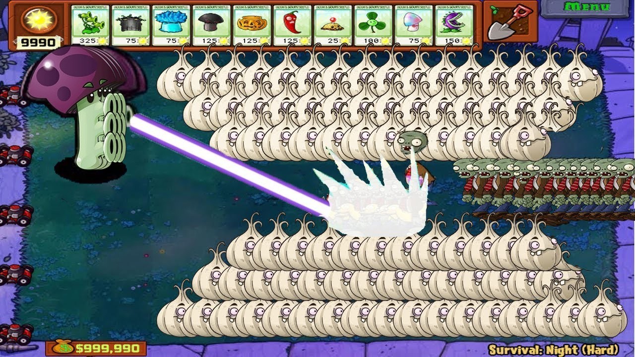 Scaredy Shroom Vs Giga Gargantuar Vs Dr Zomboss Plants Vs Zombies