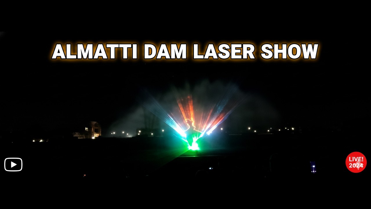 Almatti Dam Laser Show Was Amazing 😍 | Night View | LaxmiGranny Vlogs