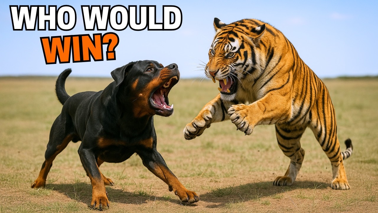 Rottweiler vs Tiger: Who Would Actually Win?