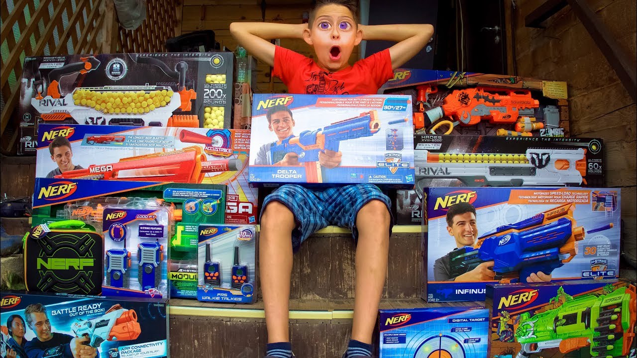 Все новинки Нёрф 2018 за 100 тыс руб // All new Nerf 2018 for $1500