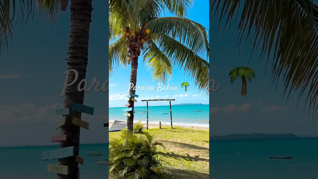 Para&iacute;so na Bahia a praia ponta de areia em Itaparica que fica 1 hora de Salvador Bahia.