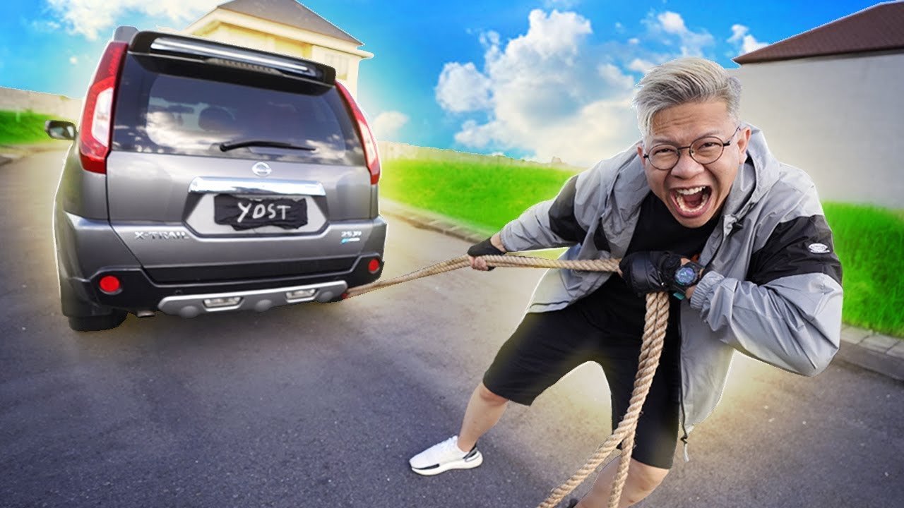 SIAPA PALING KUAT NARIK MOBIL??!