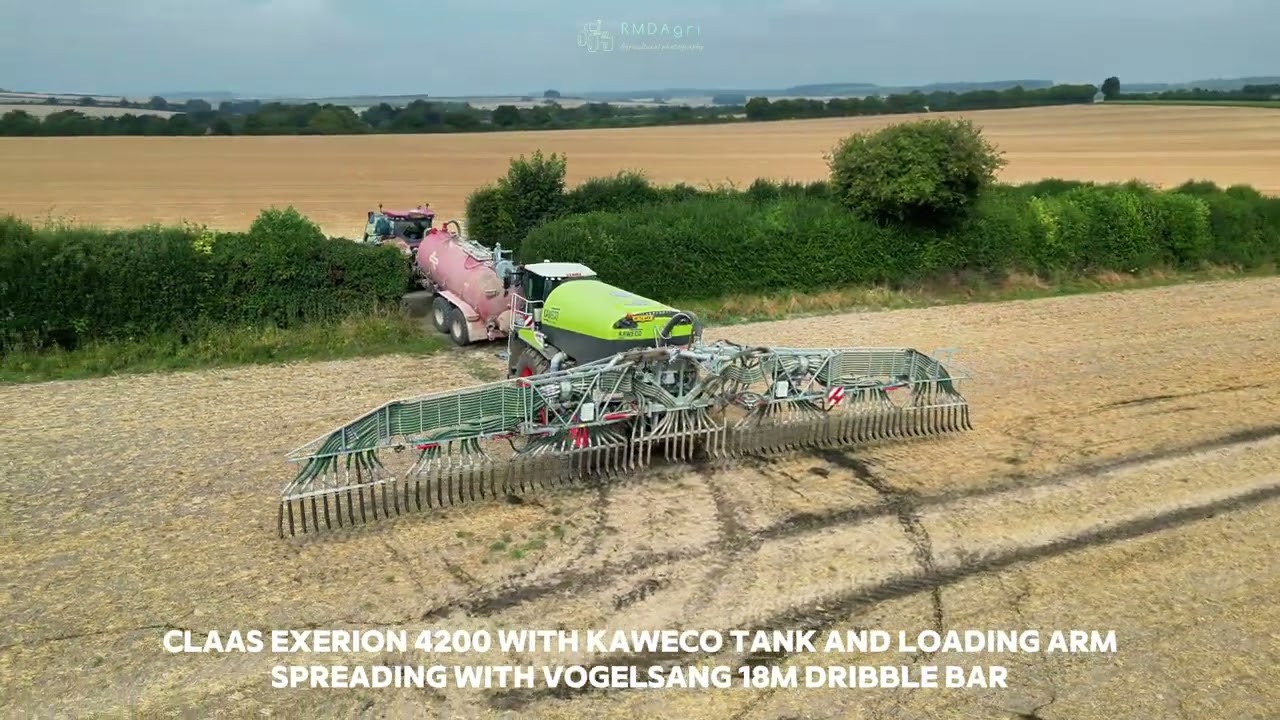 Spreading Digestate with Martin Haskett Agricultural Contractors | Claas Exerion 4200 | Case IH |