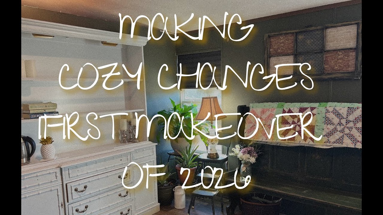 Cozy sitting room makeover + refresh Using what I have and thrifted decor.