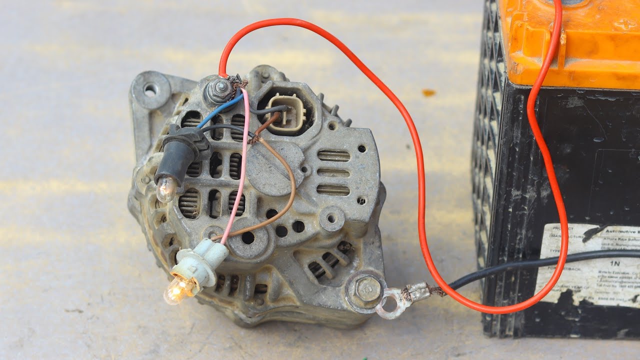 How to Connection Toyota / Honda 4 Pin Alternator - Toyota  4 Pin Alternator Wiring in English Sub