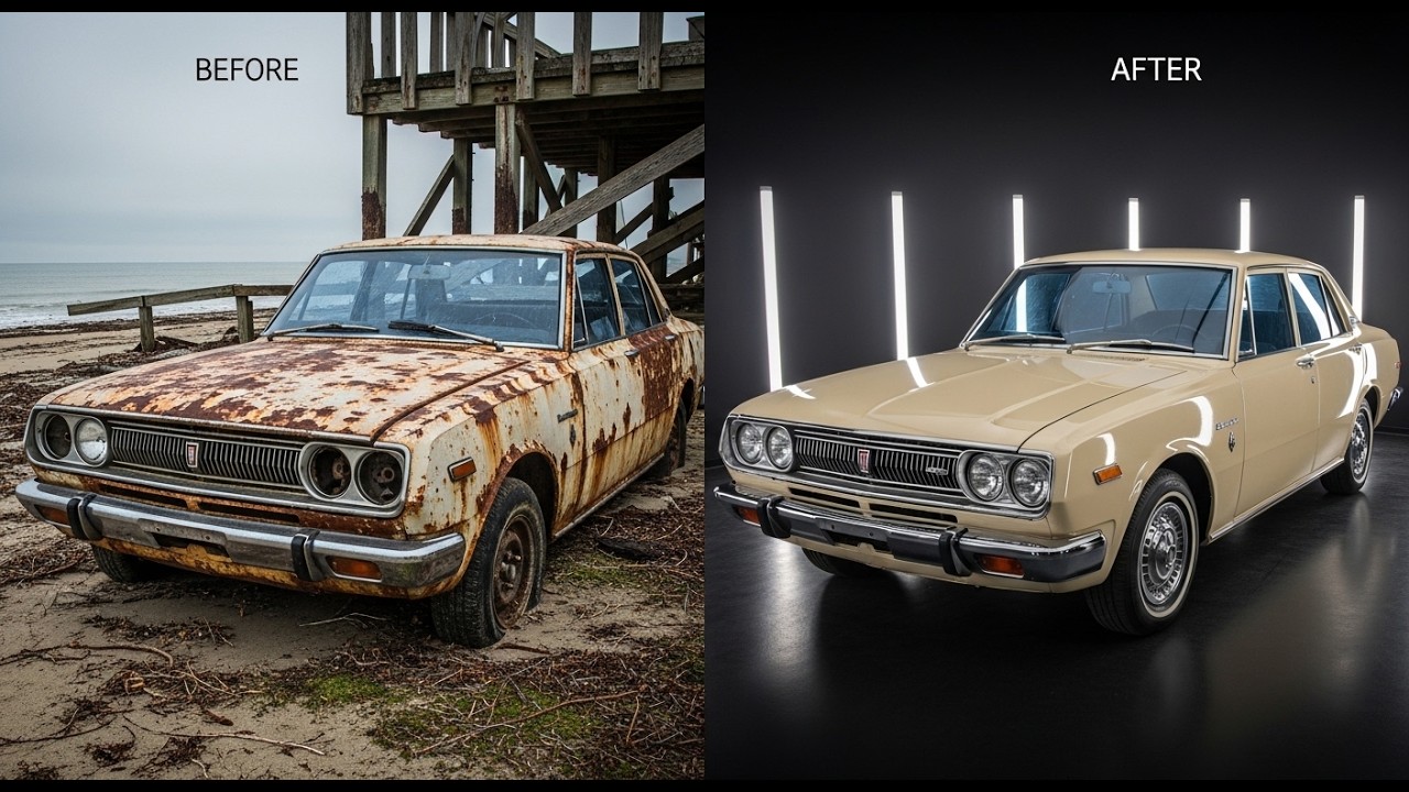 ASMR Car Restoration | Abandoned 30 Years Toyota Corona Found Near the Coast | Full Restoration