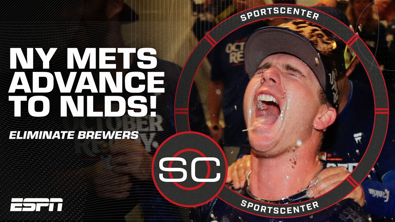 METS ADVANCE TO THE NLDS 🔥 Pete Alonso's 3-run go-ahead ELIMINATES THE BREWERS 😤 | SportsCenter