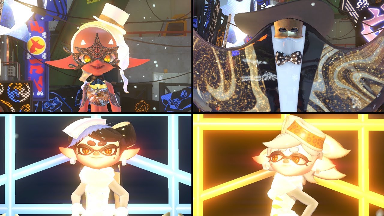 Splatoon 3 FrostyFest Splatfest - All Solo Dances (Deep Cut & Squid Sisters)