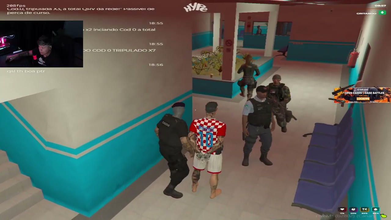 LOCKING TILTANDO O PESSOAL NO HYPE COMO POLICIA