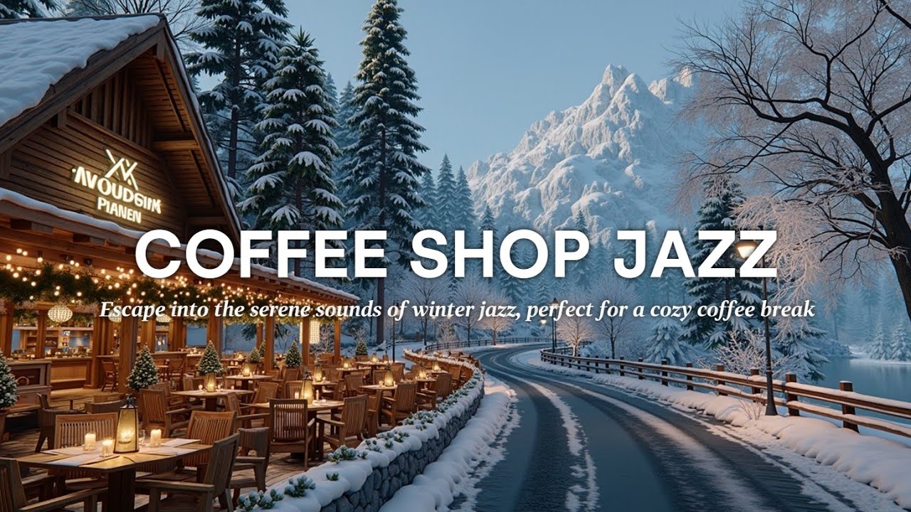 Cozy Winter Jazz Cafe Ambiance | Smooth Piano Music for Relaxation