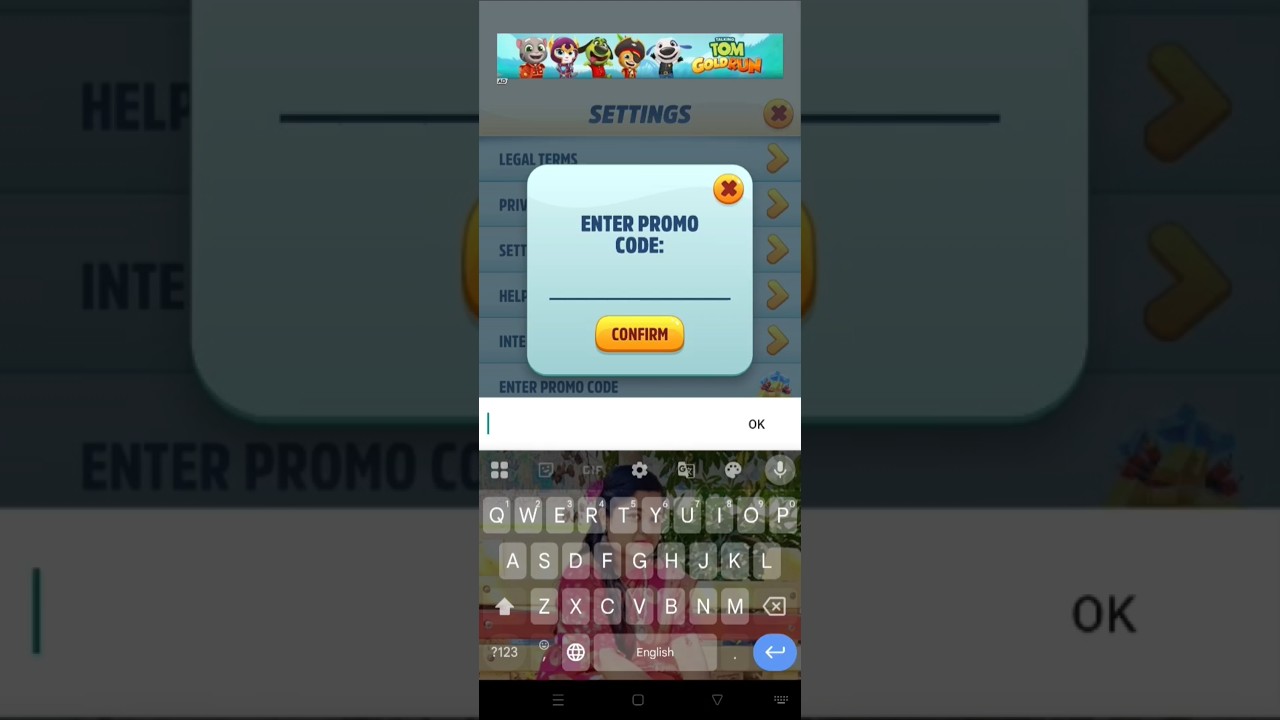 Talking Tom Gold Run Promo Code 2025 #shorts #promocodes #talkingtomgoldrun #2025
