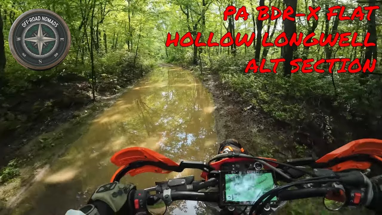 PA BDR-X Flat Hollow Longwell Road Harder Section Spring 2025, KTM 350 Ride Along