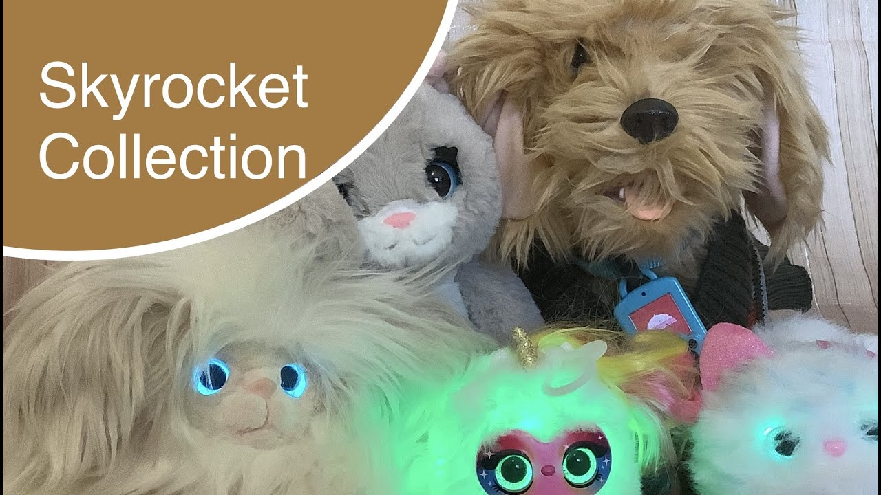 My Skyrocket Toys Collection: Moji the Lovable Labradoodle, Winks my sleepy kitty, Lumies & Pomsies