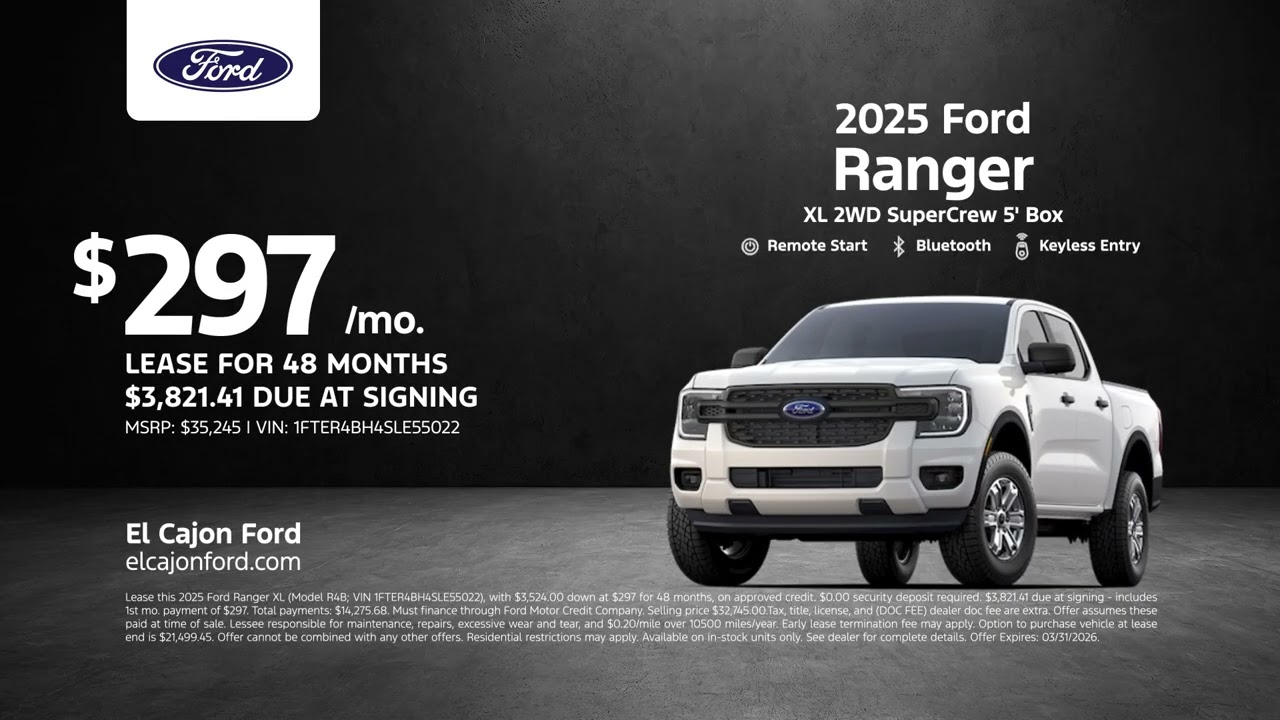 Ford Ranger 01/23/2026 6803371