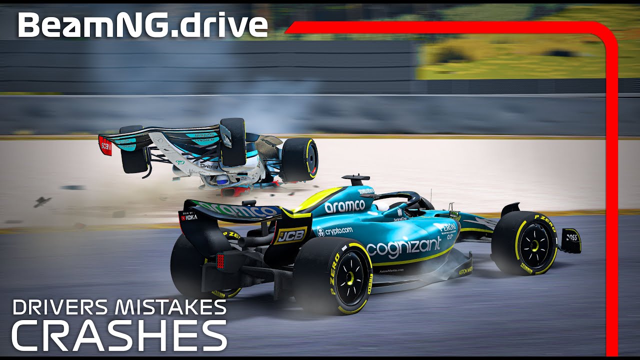 Drivers Mistakes Crashes #4 | BeamNG.drive | F1 MOD