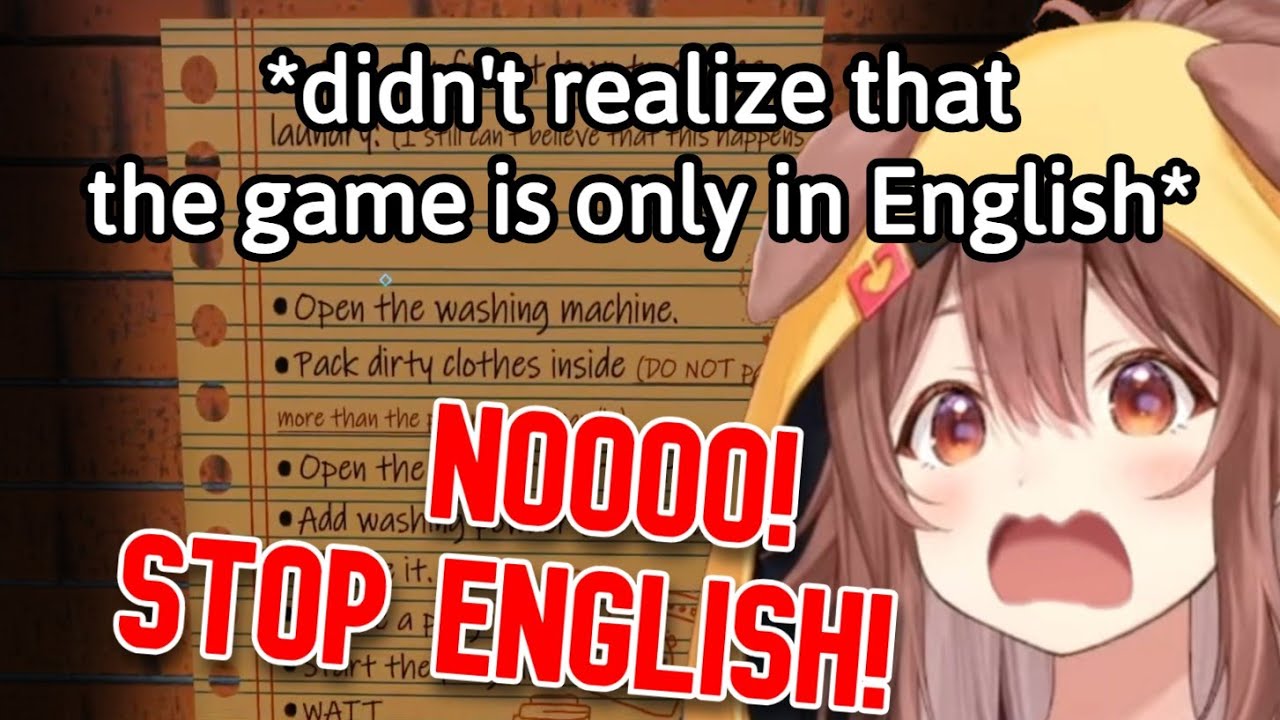 Korone Using Her Pro English Skills to Survive an English-Only Game [Hololive]