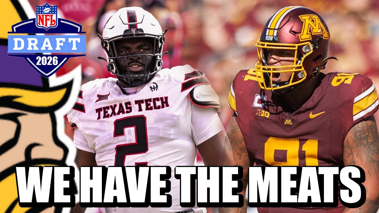 7-Round Vikings Mock Draft: WE HAVE THE MEATS 🥩🥩🥩