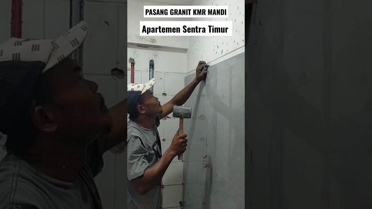Ganti Kramik Kamar mandi Apartemen Sentra Timur #interiordesign #apertemen #sentratimur