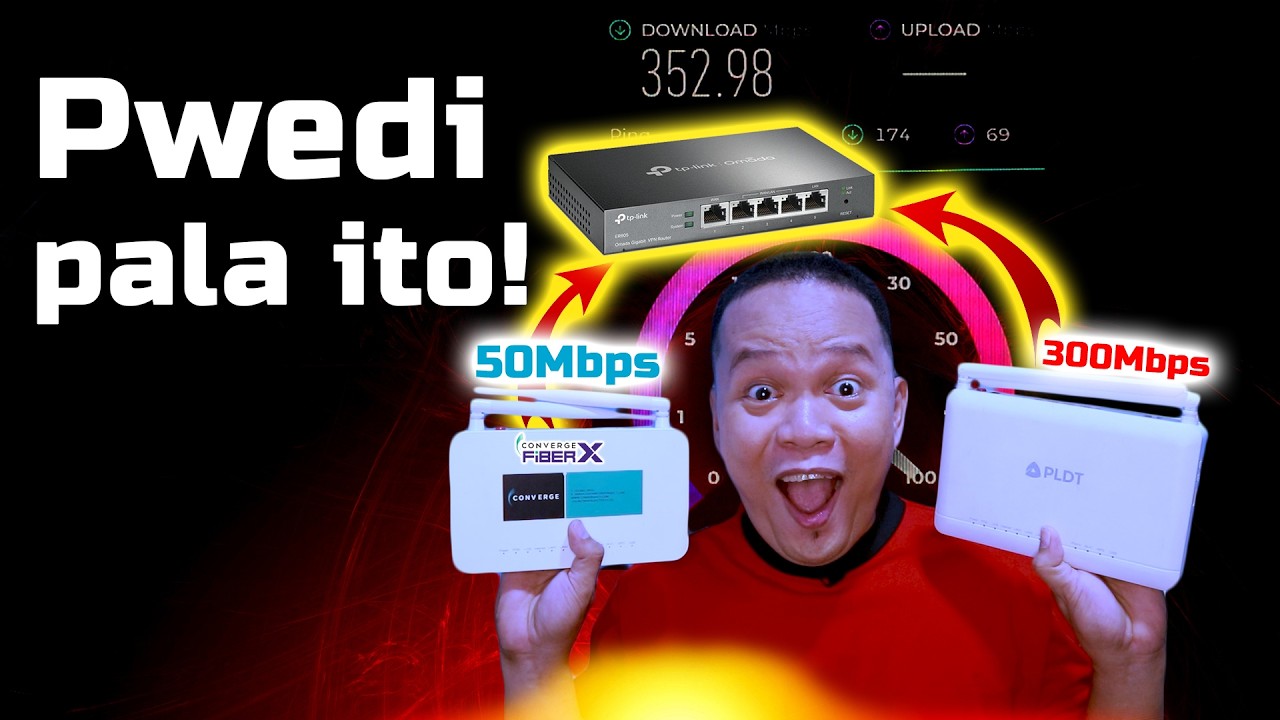 DUAL ISP PLDT и Converge с использованием ER605, GUMANA Pero!